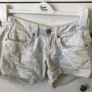 Ty dye ripped shorts